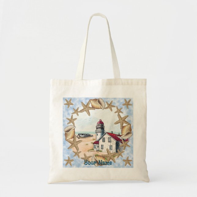 Bolsa Tote Farol Seashell  (Frente)