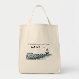 Bolsa Tote Farol Spring Point Ledge So. Portland Maine