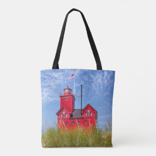 Bolsa Tote Farol vermelho de Michigan
