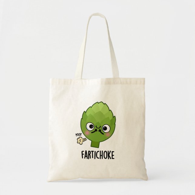 Bolsa Tote Fartichoke Funny Farting Artichoke Pun (Frente)