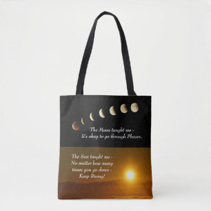 Bolsa Tote Fases da Lua Sol Aumenta Cotação Inspirativa