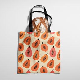Bolsa Tote Fatia de Sunfruit Papaia Tons Laranja