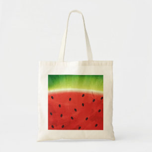 Bolsa Tote Fatia gigante de melancia em aquarela fofa engraça