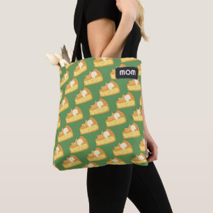 Bolsa Tote Fatias de pizza de maçã - cunhas de pastelaria sab