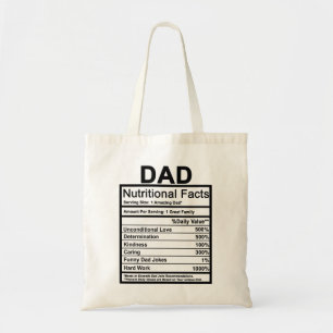 Bolsa Tote Fatos Nutricionais do pai