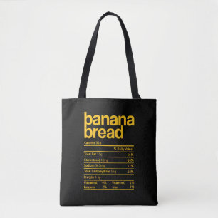 Bolsa Tote Fatos Nutricionais do Pão de Banana Engraçado Dia 