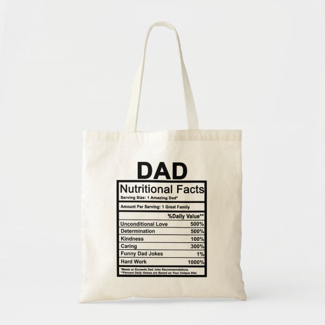 Bolsa Tote Fatos Nutricionais do Papai (Frente)