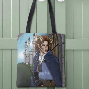 Bolsa Tote Fauno Fae Hornudo Fantasia 