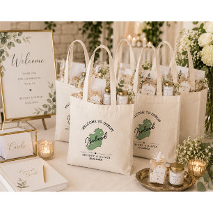 Bolsa Tote Favor de casamento para destino em Dublin Irlanda