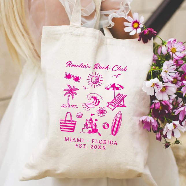 Bolsa Tote Favor de casamento personalizado do Bach Club para (Criador carregado)