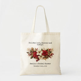 Bolsa Tote Favor de Chá de Noiva de Natal ou Férias