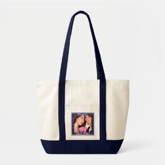 Bolsa Tote Favor do Casamento Floral de White Vintage