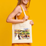 Bolsa Tote Favoritos de casamento personalizados<br><div class="desc">Casamentos temidos favoritos personalizados para os sacos,  vinhedos do Vale Napa,  talhados para o saco,  podem ser usados como dançarinos de honra.</div>