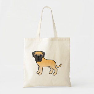 Bolsa Tote Fawn English Mastiff - Cão de Cartoon