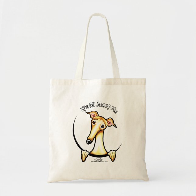 Bolsa Tote Fawn Greyhound IAAM (Frente)