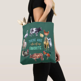Bolsa Tote Fazenda animal Estas são algumas das minhas aquare