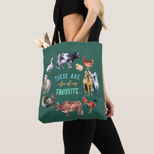 Bolsa Tote Fazenda animal Estas são algumas das minhas aquare