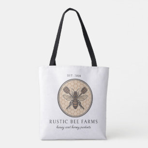 Bolsa Tote Fazenda de Abelhas Apicultor Mel Rústico