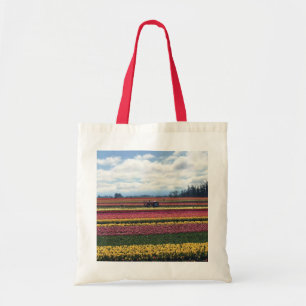 Bolsa Tote Fazenda de Tulipas de Sapato de Madeira, Woodburn,