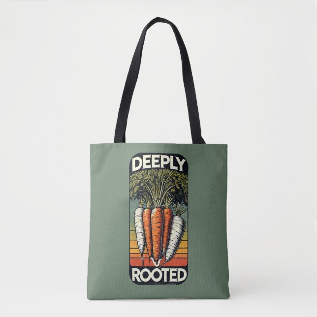 Bolsa Tote Fazenda de vegetais raízes profundas (Frente)