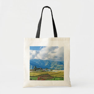 Bolsa Tote Fazenda nas montanhas orientais do Butão