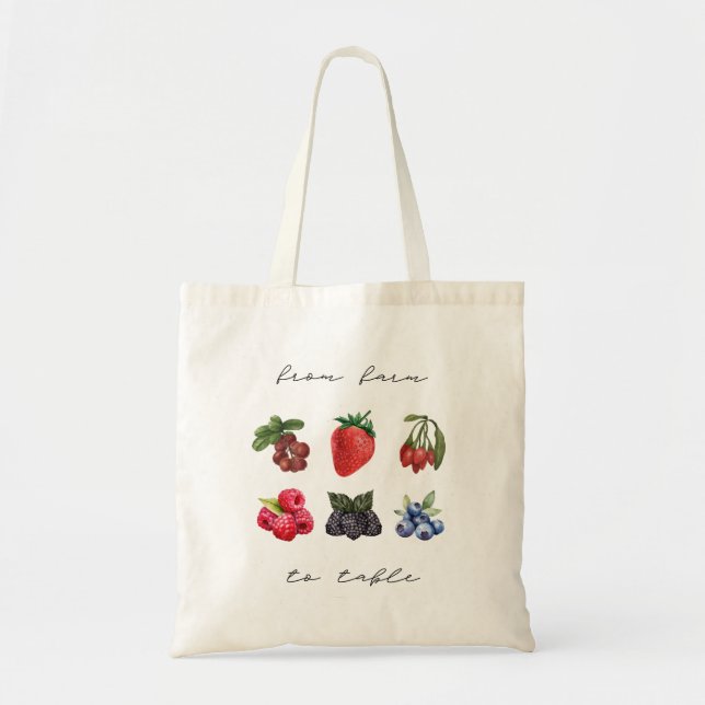 Bolsa Tote Fazenda Para Mesa De Todos Os Sacos De Toque De Fr (Frente)