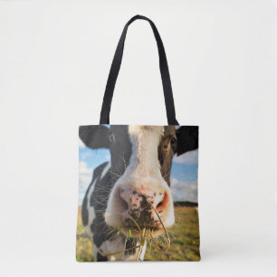 Bolsa Tote Fazendas Mastigação De Vaca Holstein