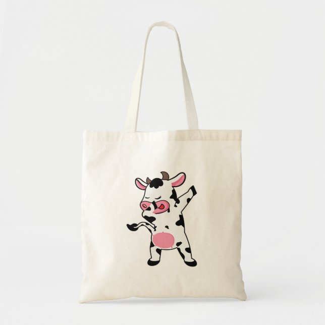 Bolsa Tote Fazendeiro Dabbing Vaca Dança Dab (Frente)
