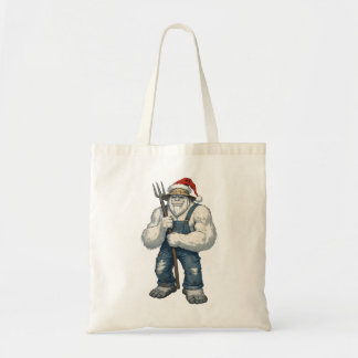 Bolsa Tote Fazendeiro do Yeti Abominável Snowman Natal Engraç