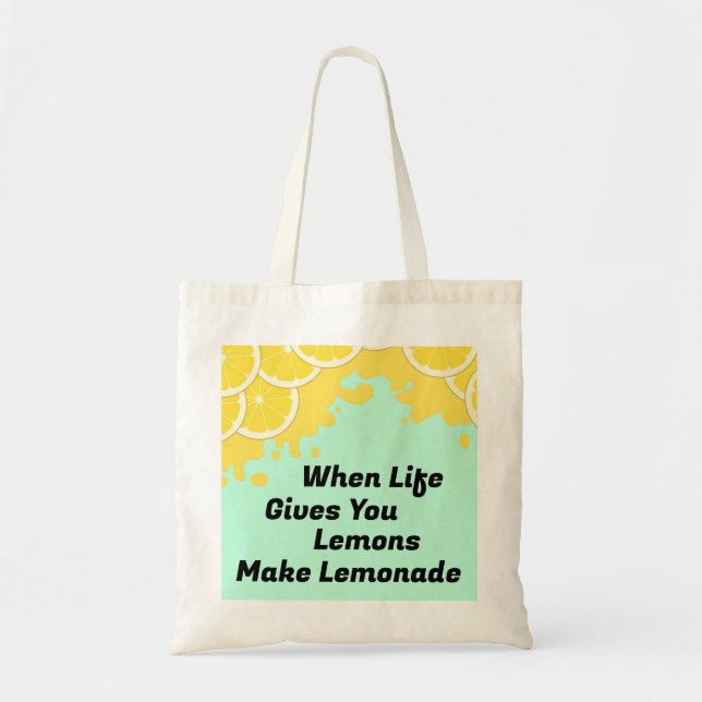 Bolsa Tote Fazer Saco de Toque de Limonada (Frente)