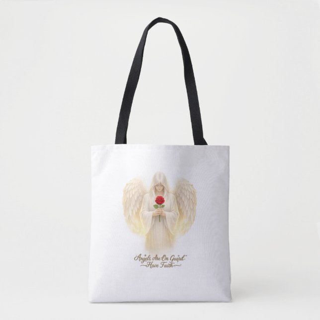 Bolsa Tote FéAngélica CoraçãoDourado (Frente)