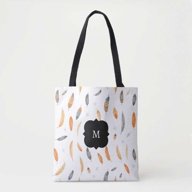 Bolsa Tote Feathers Luxury Trendy Boho Collection (Frente)