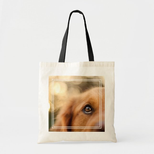 Bolsa Tote Fechamento do olho do ouro Retriever (Frente)