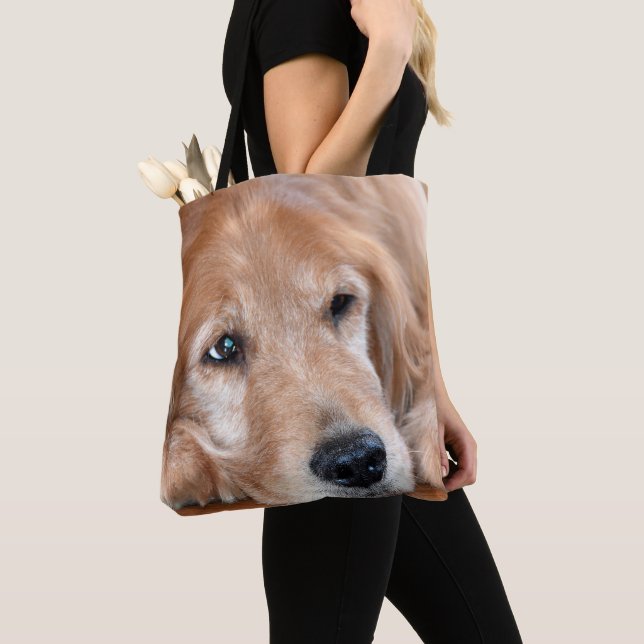 Bolsa Tote Fechamento do ouro Retriever (Close Up)