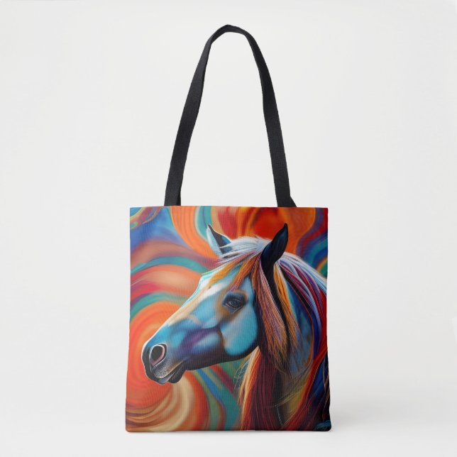 Bolsa Tote Fechar cabeça do cavalo (Frente)