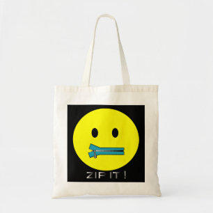 Bolsa Tote 'feche-o SACOLA da CARA