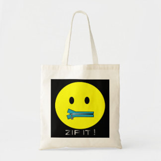 Bolsa Tote 'feche-o SACOLA da CARA