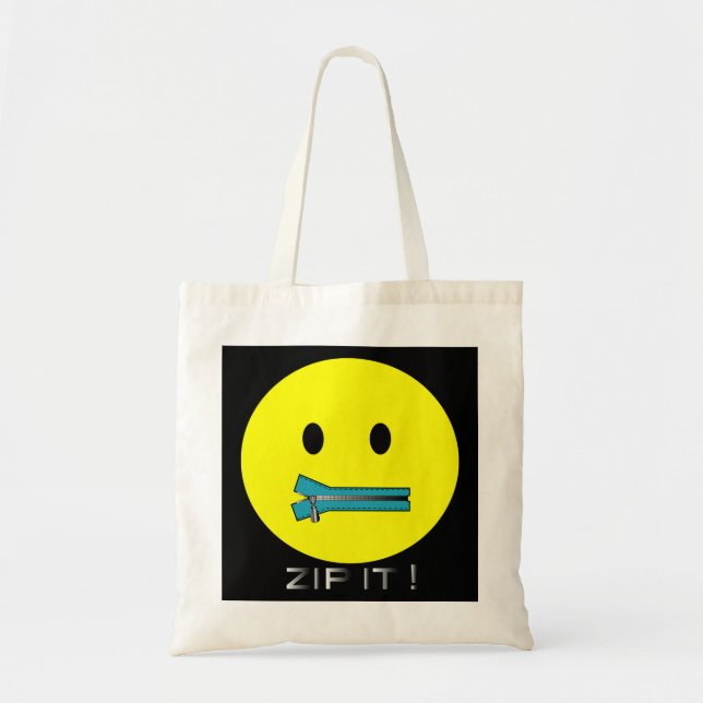 Bolsa Tote 'feche-o SACOLA da CARA (Frente)