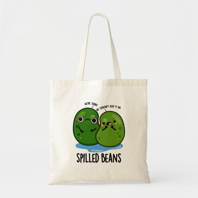 Bolsa Tote Feijões Espalhados Engraçado Veggie Bean Pun (Frente)