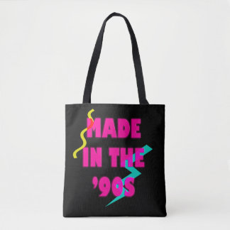 Bolsa Tote Feita nos anos 90, retrô, aniversário personalizad