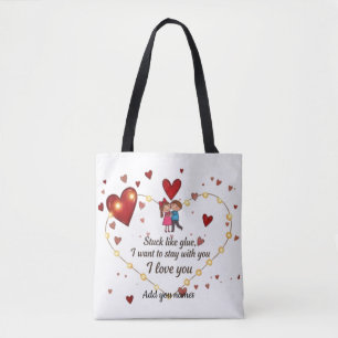 Bolsa Tote Feitiço de amor romântico fofo