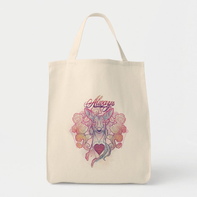 Bolsa Tote Feitiço de Harry Potter | "Sempre" Doe Patronus (Frente)