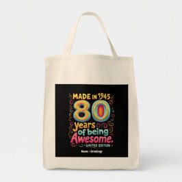 Bolsa Tote Feito em 1945, 80 anos sendo incrível