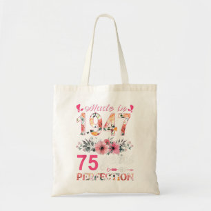 Bolsa Tote Feito Em 1947, Em 75 Anos, Presente De 75 Anos