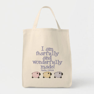 Bolsa Tote Feito temìvel e maravilhosamente - azul