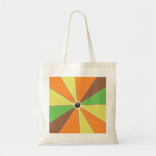 Bolsa Tote Feixes geométricos coloridos alaranjados