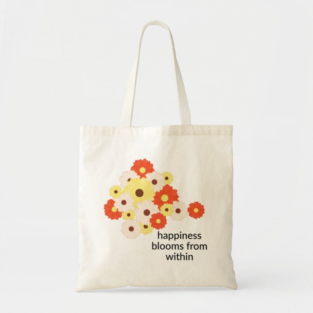 Bolsa Tote Felicidade Blooms Daisy Tote Bag (Frente)