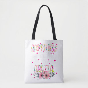 Bolsa Tote Felicidade é ser Abuela Floral Mimi, mãe