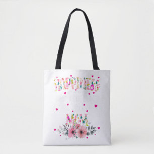 Bolsa Tote Felicidade É Ser Um Dia de as mães De Mimi Floral 