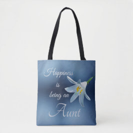 Bolsa Tote Felicidade Floral Elegante está sendo uma tia
